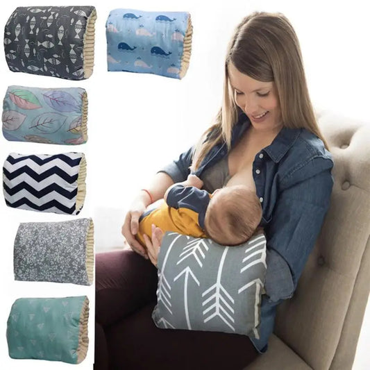 ADJUSTABLE BABY COTTON NURSING ARM PILLOW BREASTFEEDING WASHABLE BABY INFANT NURSING BREASTFEEDING PILLOW CUSHION ARM PAD