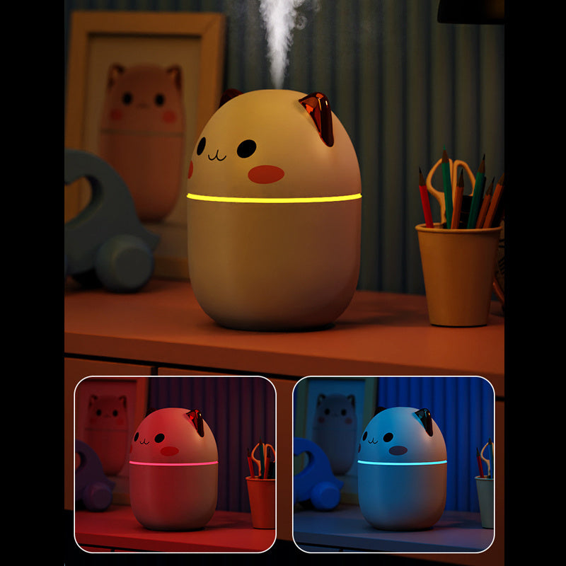 USB SILENT CAR/HOME AROMATHERAPY HUMIDIFIER WITH AMBIENT LIGHT